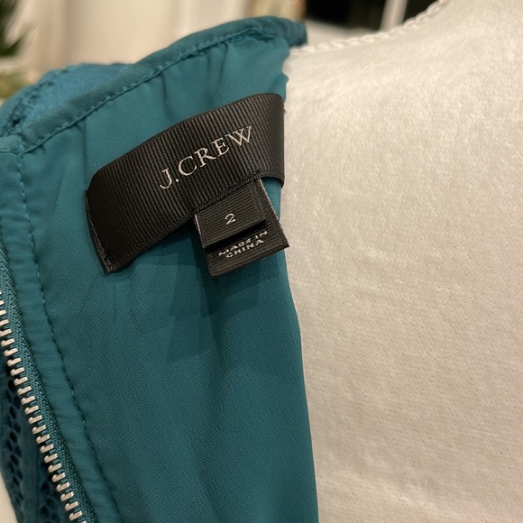 J. Crew teal fit and flare dress - Picture 6 of 8